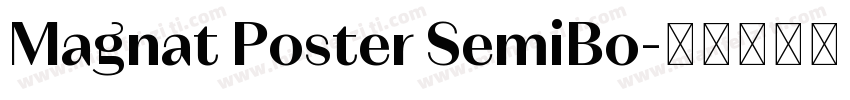Magnat Poster SemiBo字体转换